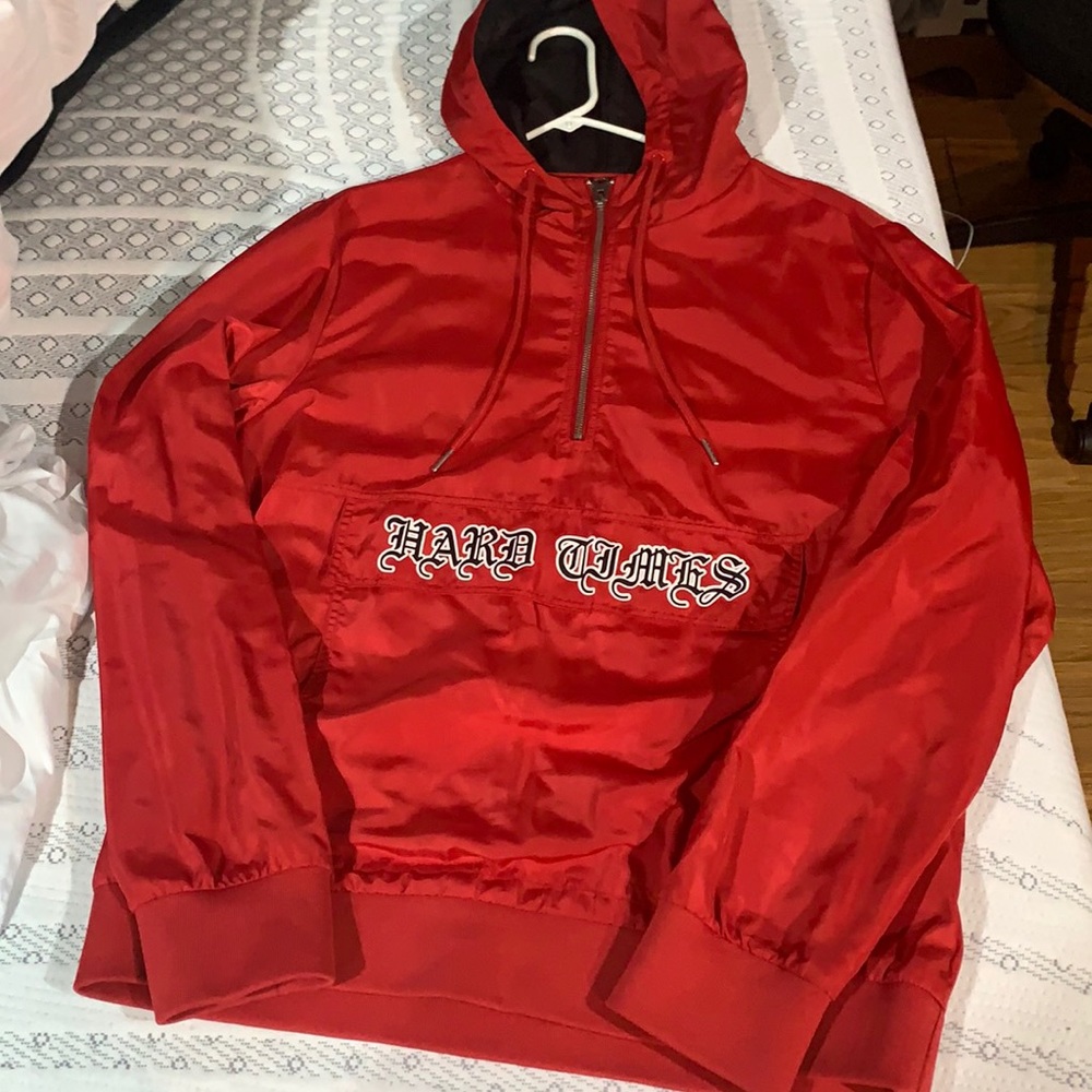 HARD TIMES X FOREVER 21 HOODED TRACK THROWOVER